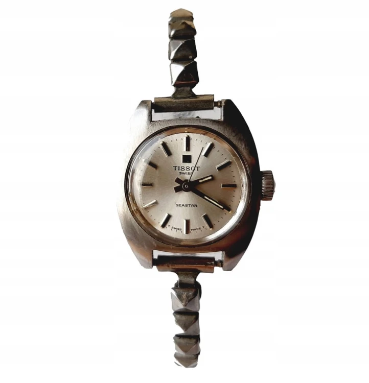 Rewelacyjny, szwajcarski damski zegarek mechaniczny TISSOT SWISS SEASTAR