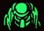 Naszywka, patka, patch na rzep emblemat - obcy - PREDATOR - luminous 5x8 cm
