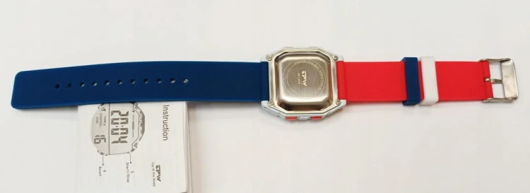 NOWY, MŁODZIEŻOWY, CZYTELNY ZEGAREK ELEKTRONICZNY LCD, TPW - SPORTOWY STYL