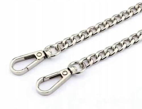 DŁUGI, GRUBY ŁAŃCUCH DO SPODNI HIP-HOP, DEWIZKA DO ZEGARKA - SREBRNY 120 CM