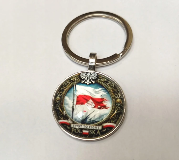 BRELOK, BRELOCZEK KABOSZON PRZYWIESZKA DO KLUCZY POLSKA - PIERWSZA DO WALKI