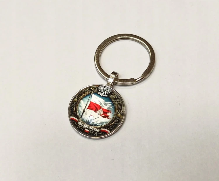 BRELOK, BRELOCZEK KABOSZON PRZYWIESZKA DO KLUCZY POLSKA - PIERWSZA DO WALKI