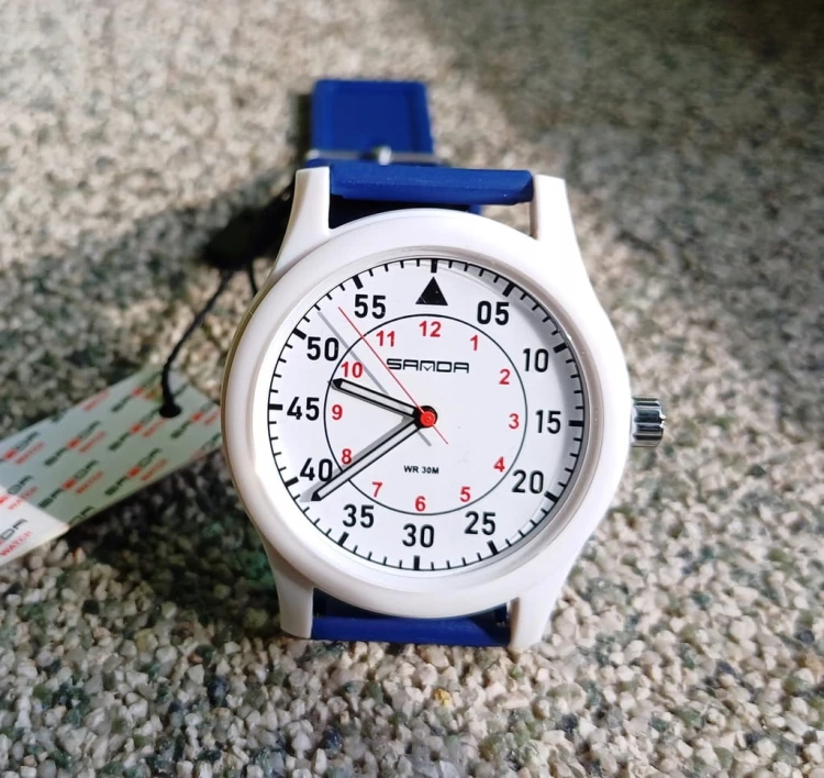 UNIKALNY, MŁODZIEŻOWY ZEGAREK SANDA - WOJSKOWY STYL