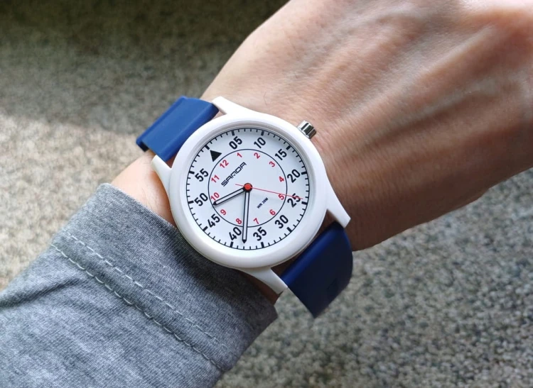 UNIKALNY, MŁODZIEŻOWY ZEGAREK SANDA - WOJSKOWY STYL