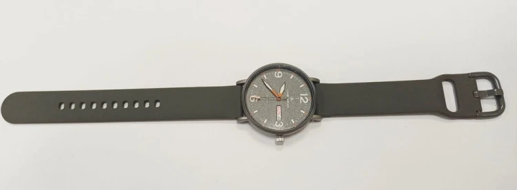 MŁODZIEŻOWY, SPORTOWY ZEGAREK DAY-DATE, LUMINOUS - SZARY