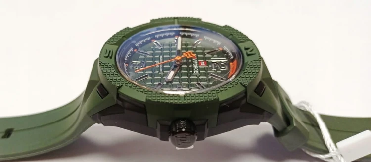 NOWY MASYWNY ZEGAREK NAVIFORCE, WOJSKOWY SPORTOWY STYL 7126 - ZIELONY
