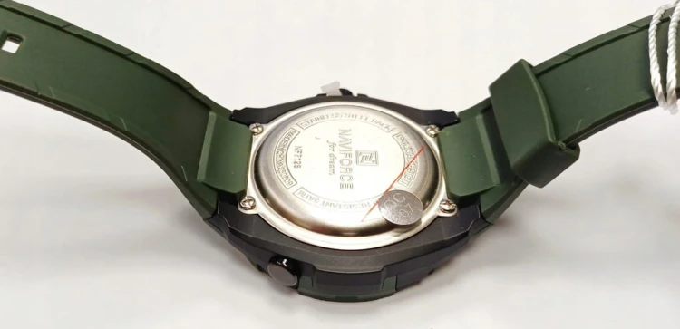 NOWY MASYWNY ZEGAREK NAVIFORCE, WOJSKOWY SPORTOWY STYL 7126 - ZIELONY
