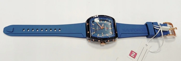 PIĘKNY, ELEGANCKI DAMSKI ZEGAREK Z DATOWNIKIEM NAVIFORCE - NIEBIESKI