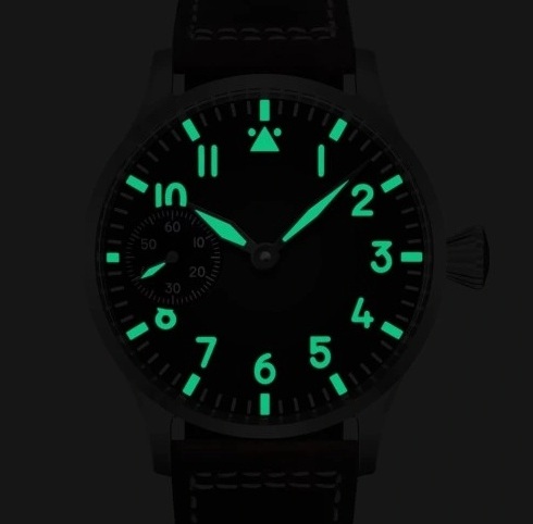 Luksusowy zegarek mechaniczny diver styl luminous z oddzielnym sekundnikiem