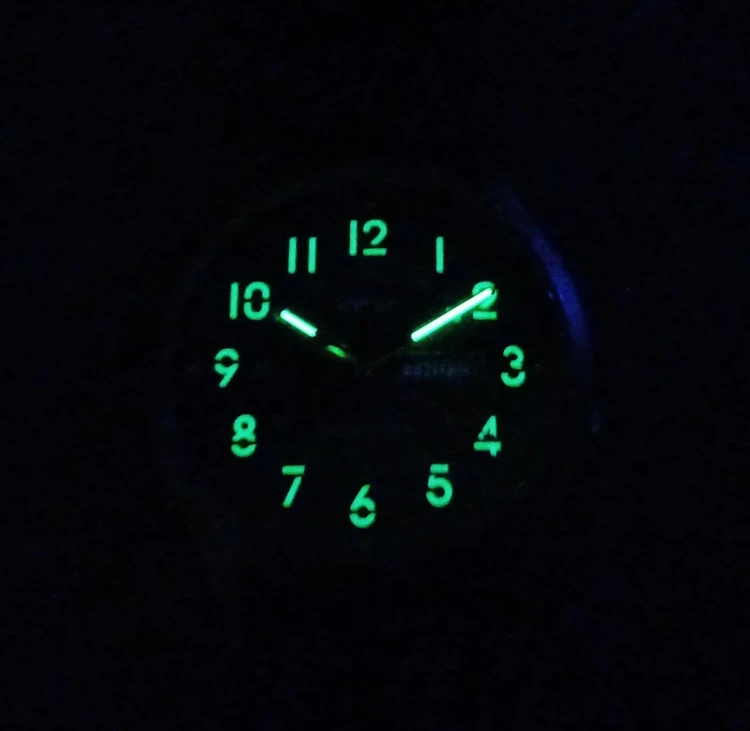 Zegarek TPW LUMINOUS - wojskowy styl, super design DAY- DATE - czarny